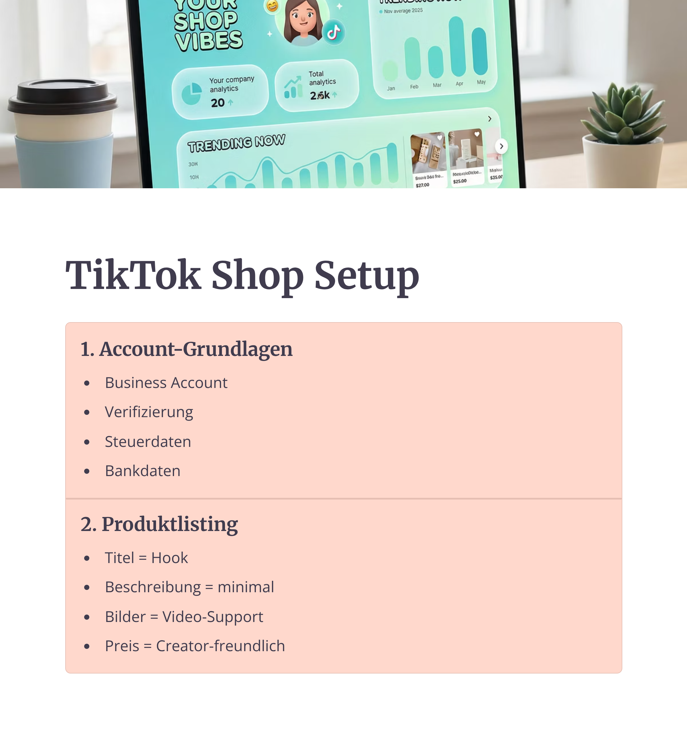 TikTok Shop Masterclass für (Shopify) Seller. Die komplette Masterclass von 7 stelligen Sellern, die jedes 5.000€ Coaching schlägt!