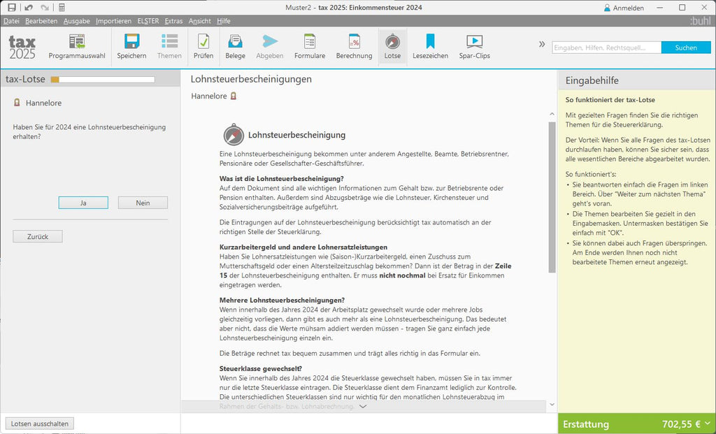 tax 2025 (für Steuerjahr 2024) | Digitaler Download