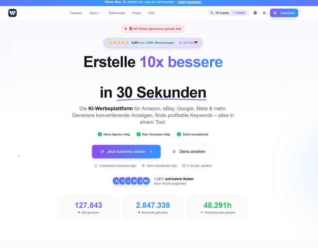 Walhalla APP Enterprise KeywordTool + MarketingCloud Inklusive Business Credit Pack und Lizenz