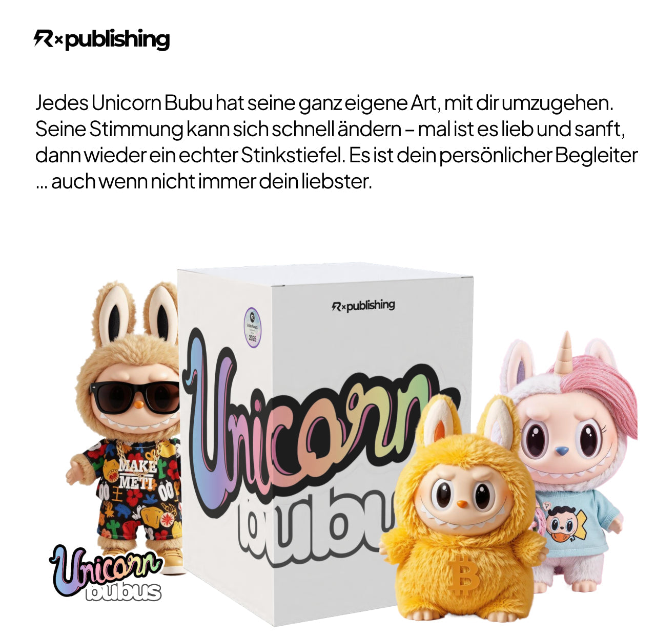 Viraler Hit! Unicorn Bubus - KI Buddy. Bad Edition. Selection Box. Limitiert