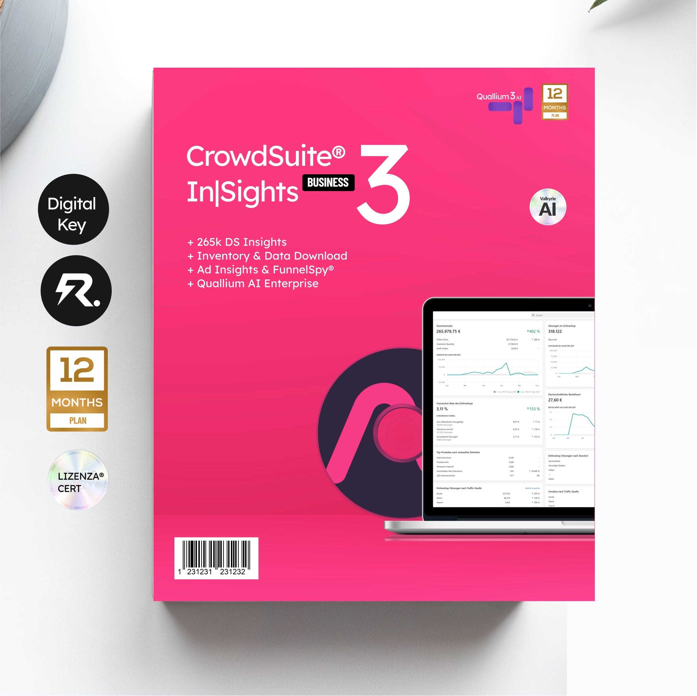 Aktions Bundle: CrowdSuite® CSX In|Sights 4 Millionen Euro Review Funnel Coaching + Dropshipping Cloud und alle Insights