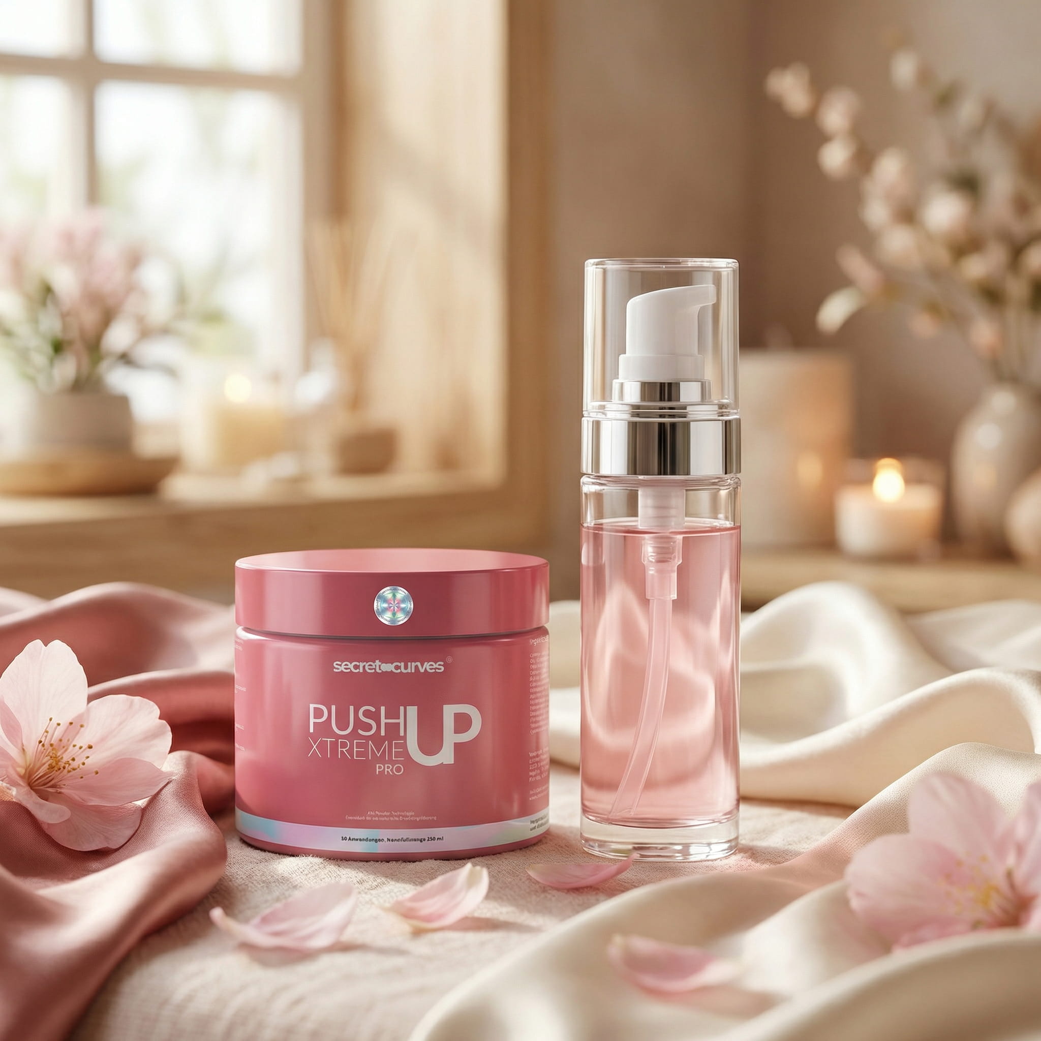 Secret Curves DUO Push-Up Creme Pro Elixier mit Primer. Orchideen Stammzellen Technologie