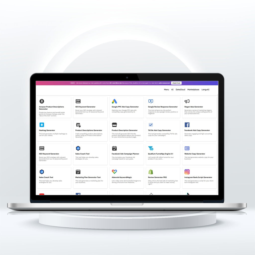 NEU! Quallium 2.5 Market Razer E-Commerce. 96 KI Systeme für alle Business Anforderungen