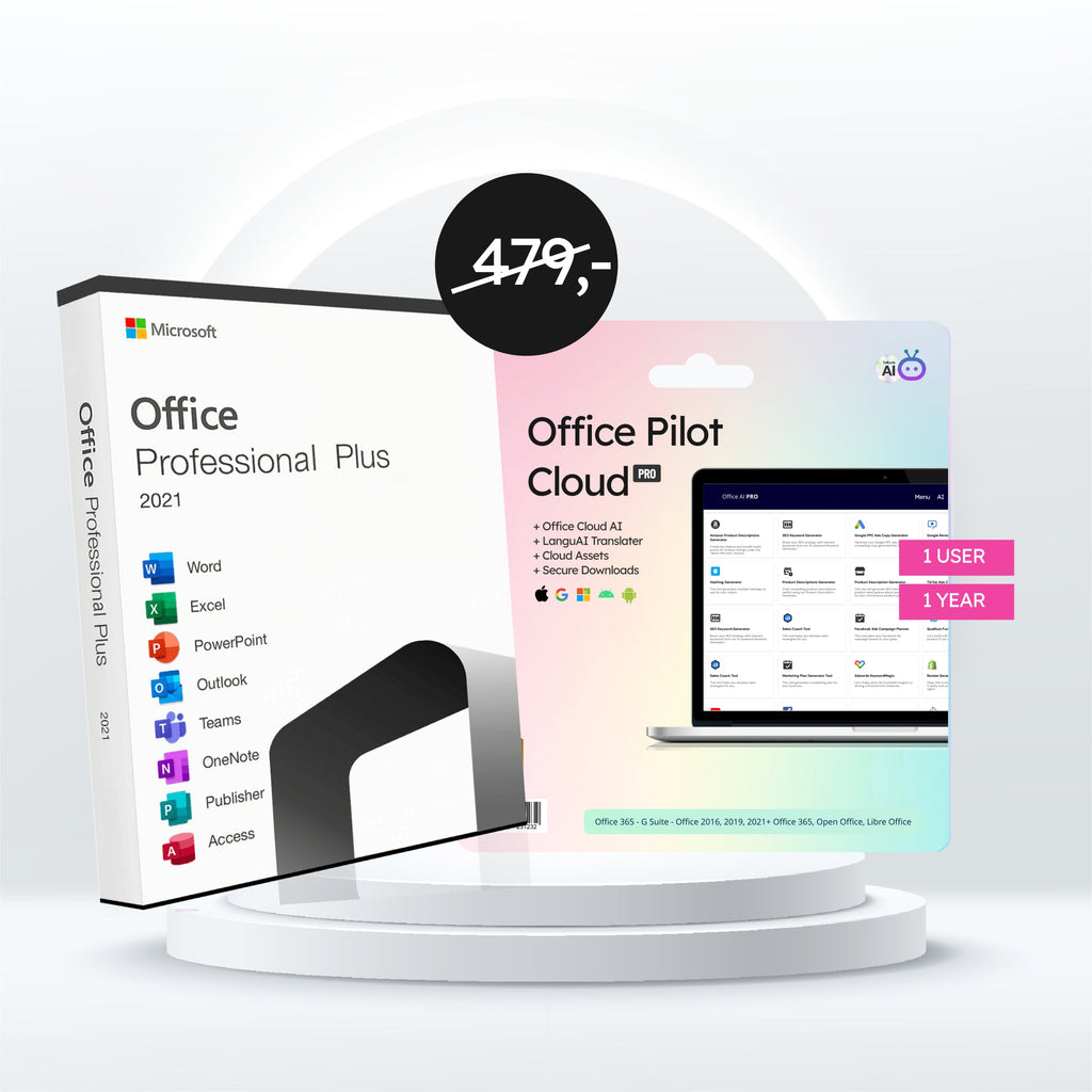 Microsoft Office Professional Plus 2021 mit Office Pilot Cloud Business