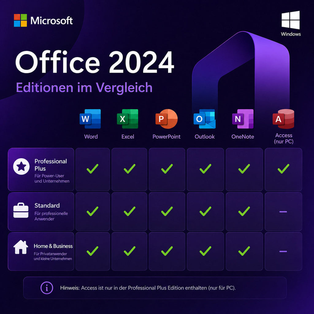 MS Office 2024 Pro Plus & Lizenz Vollversion | Sofort Download per E-Mail
