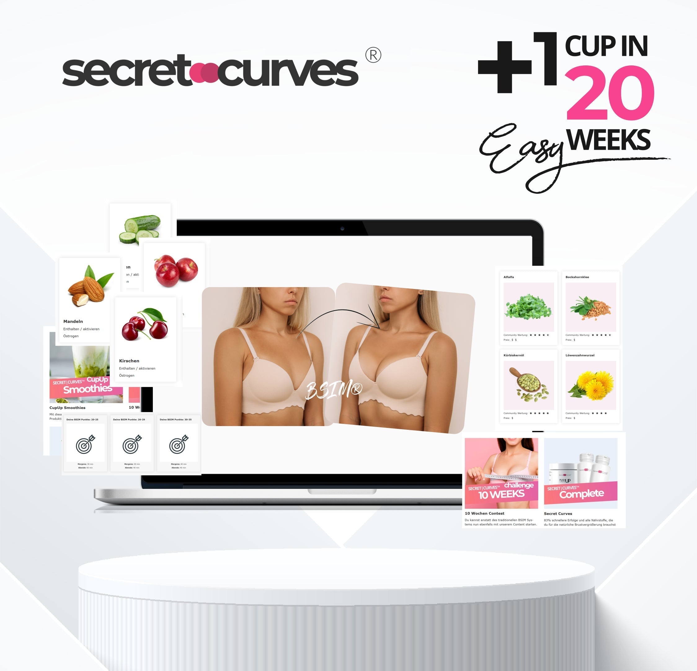 Secret Curves® BSIM® - Natürliche Brustvergrößerung mit KI 12 Monate