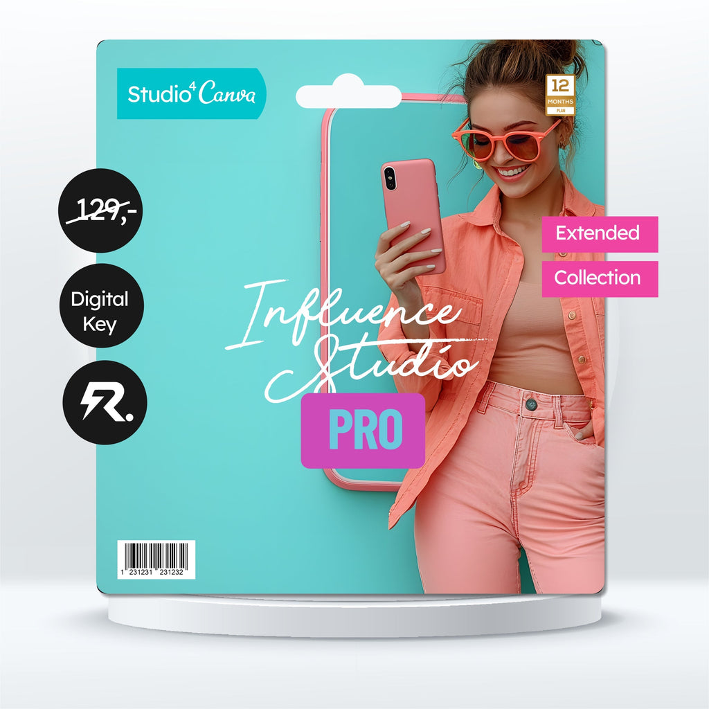 Studio4Canva PRO Influencer mit mehr als 1.000HQ Vorlagen 2024